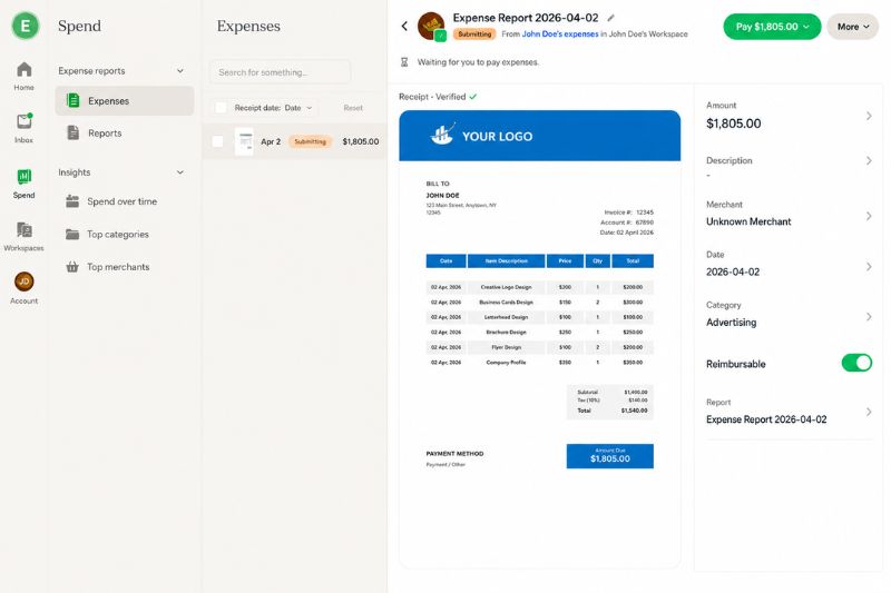 Expensify - Receipt Scanning