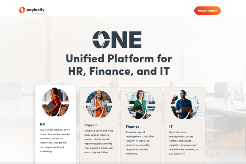 Paylocity unified HR and finance platform, expensify alternatives 2026