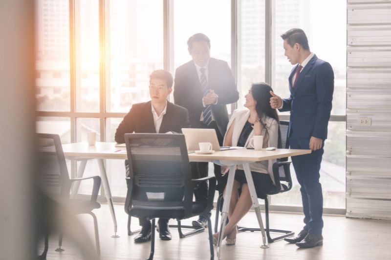 team of accountants in a meeting