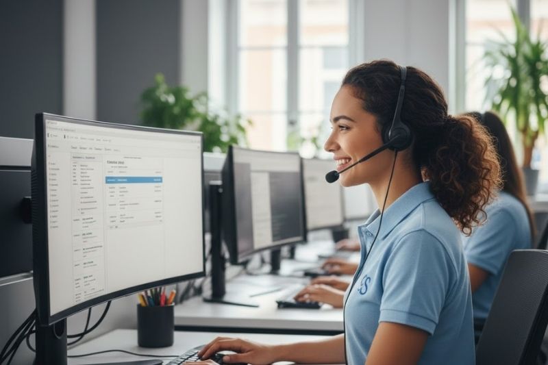 QuickBooks Online vs Xero comparison showing customer support team using accounting software