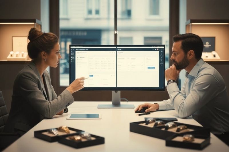 QuickBooks Online vs Xero comparison showing business owners reviewing accounting dashboards together