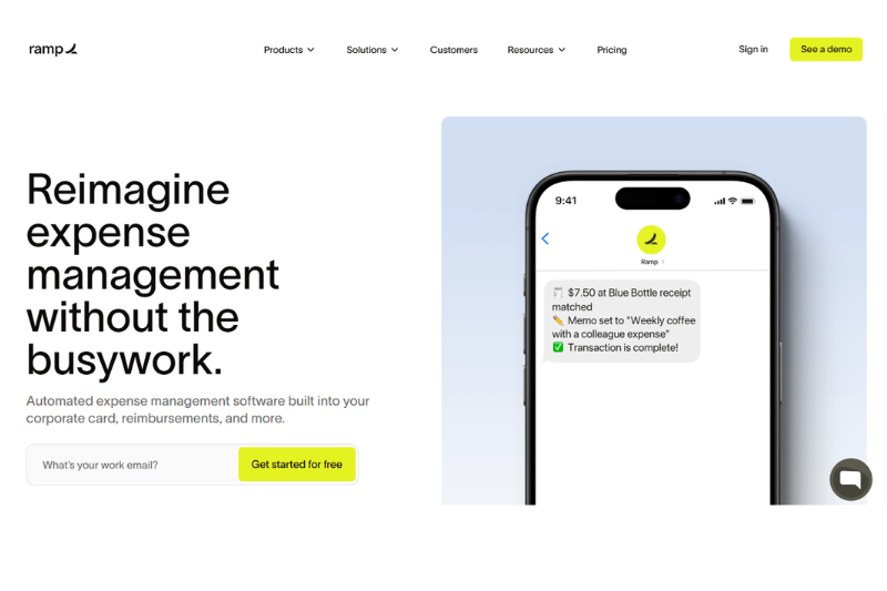 Expense management software for small business mobile app automating receipt tracking and reimbursements