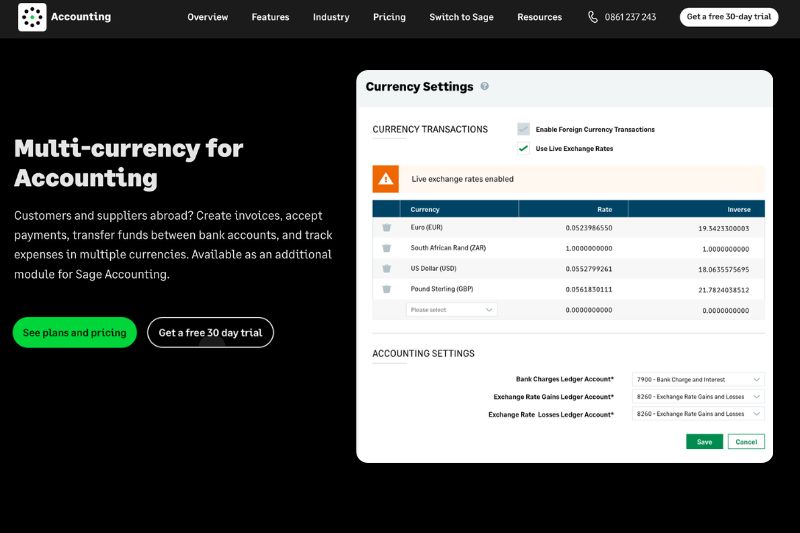 Sage accounting software interface compared in xero vs sage for SME efficiency