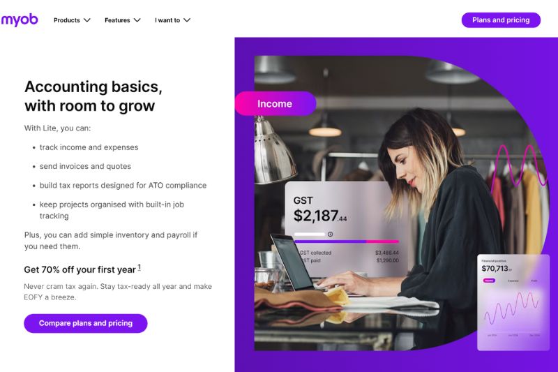MYOB vs Xero accounting software dashboard comparison for SMEs managing finances and invoicing in 2026