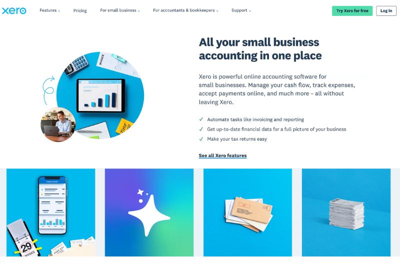 Xero accounting dashboard interface compared with MYOB for SMEs managing business finances in 2026